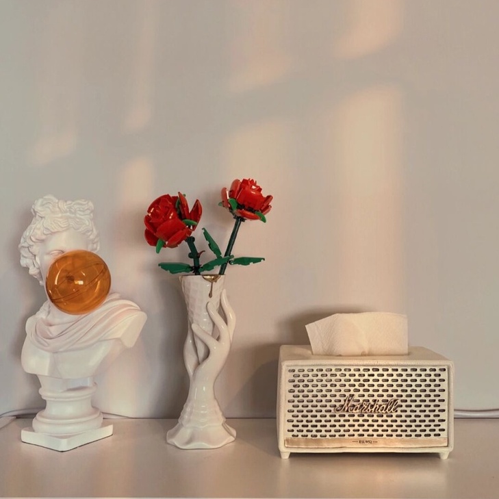 Đồ chơi lắp ráp HOA HỒNG - Bộ xếp hình khối xây dựng bó hoa hồng, cây hoa, quà tặng bạn gái, người yêu Rose bouquet