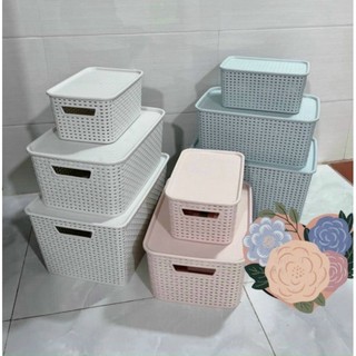 Rổ đựng đồ kiểu hàn quốc có nắp ta gdmp