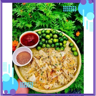  Bánh tráng rìa   phơi sương ủ bơ  muối sặc mỡ hành và loại không có mỡ hành 