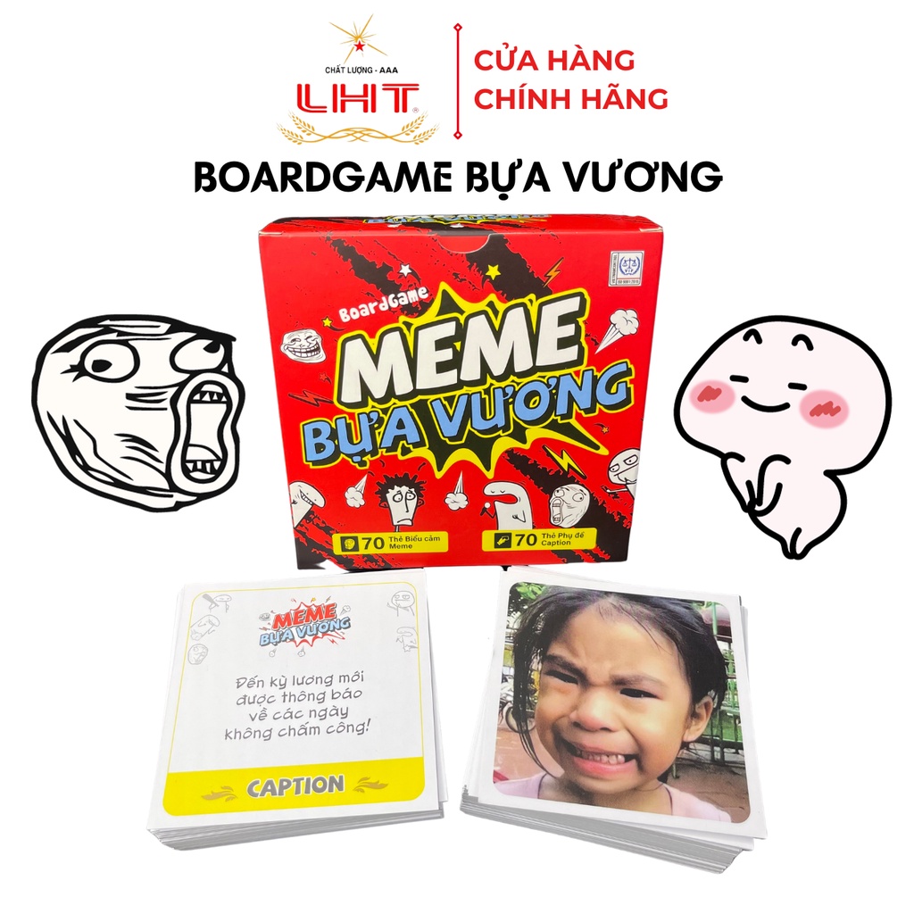 Boardgame Meme Bựa vương LIÊN HIỆP THÀNH, Trò chơi thẻ bài vui nhộn theo trend giới trẻ