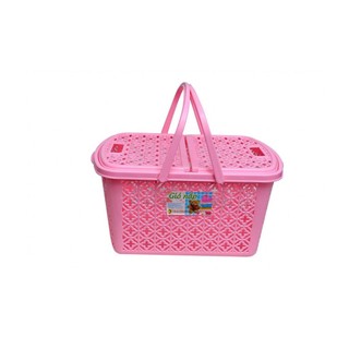 Giỏ nhựa/Làn nhựa đựng đồ đi sinh cho mẹ và bé nắp hoa 3 size Nhỏ/Lớn/Đại