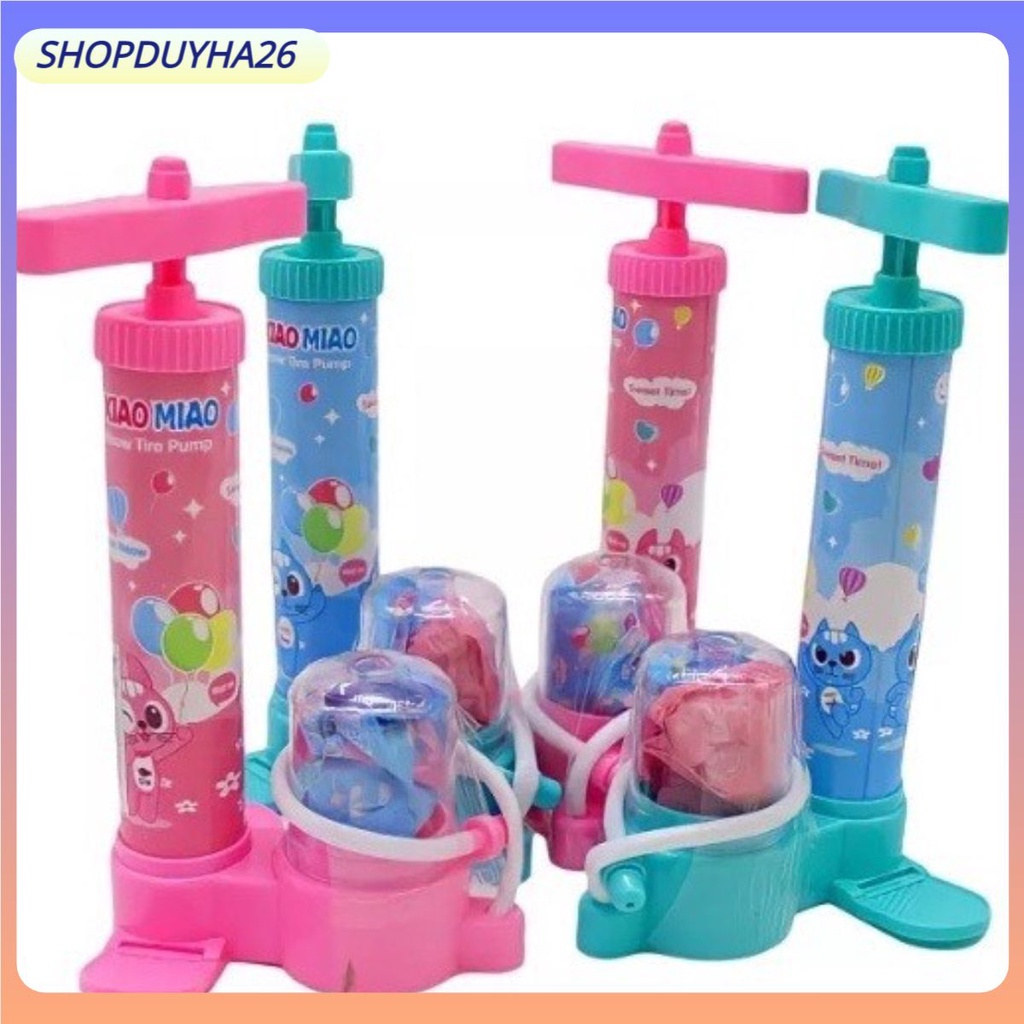Đồ chơi bơm bóng kèm kẹo cho bé cực thú vị