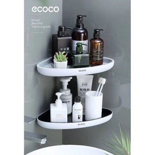 Kệ mỹ phẩm, kệ góc nhà tắm Ecoco cao cấp không cần khoan tường 2030 GDMP
