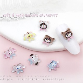 Charm cô gái nhựa cute nail