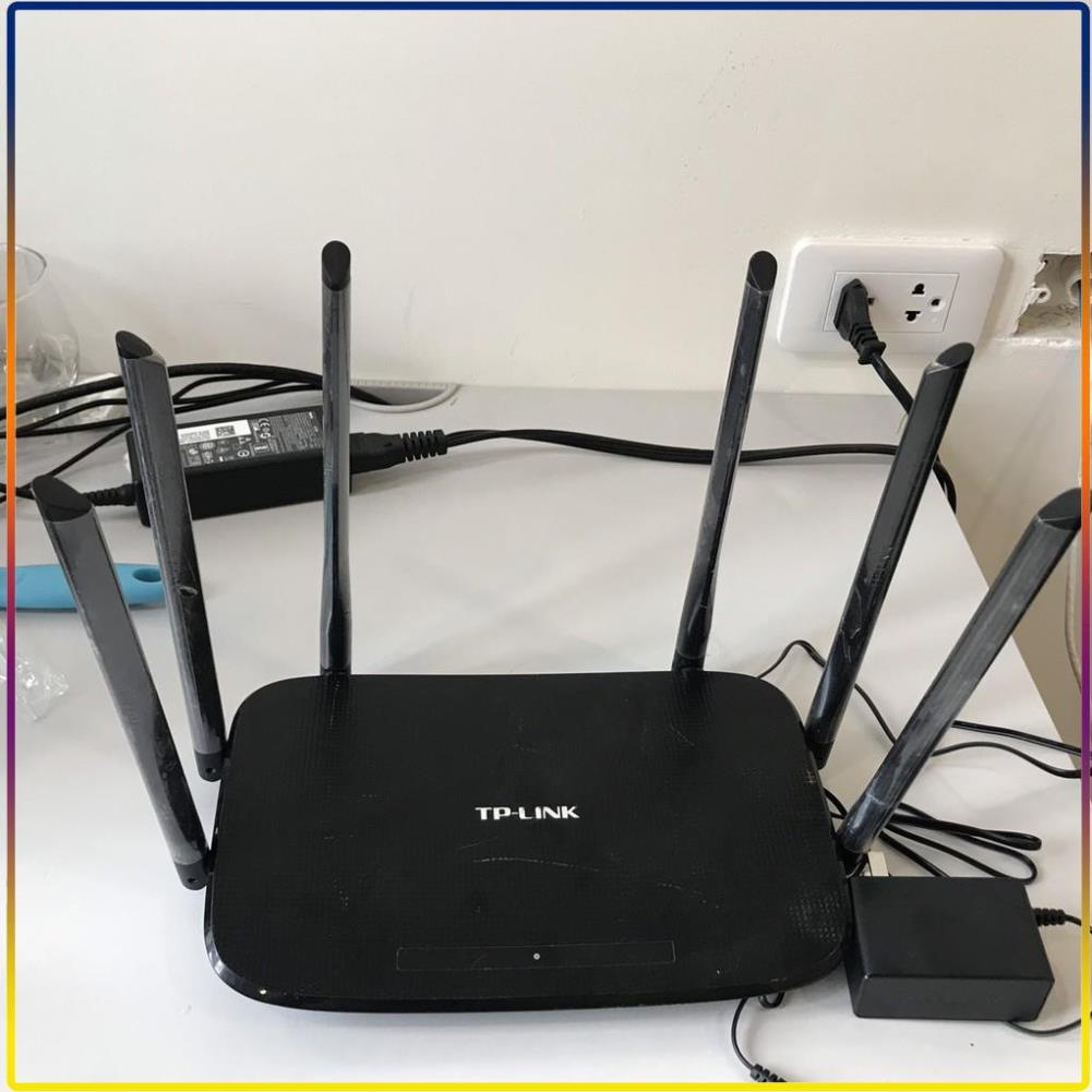 Bộ phát wifi tp link Siêu Khỏe, cục phát wifi WDR7400/7500 6 ăngten xuyên tường cực tốt. Tặng kèm dây LAN