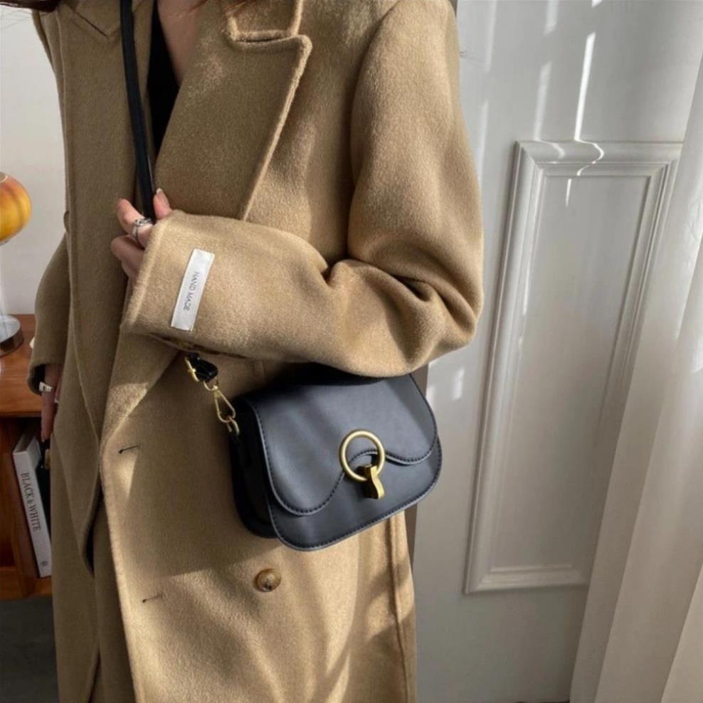 Túi xách nữ đẹp đi chơi đi học thời trang hoạ tiết khoá chữ O tròn TX64