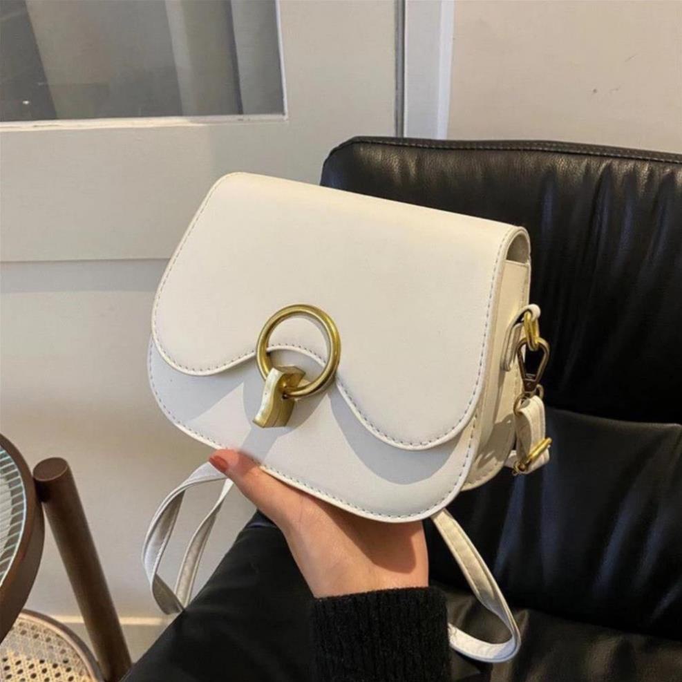 Túi xách nữ đẹp đi chơi đi học thời trang hoạ tiết khoá chữ O tròn TX64