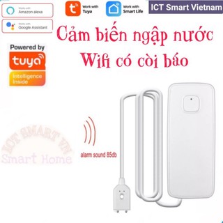 Cảm biến báo ngập nước Wifi/Zigbee Tuya