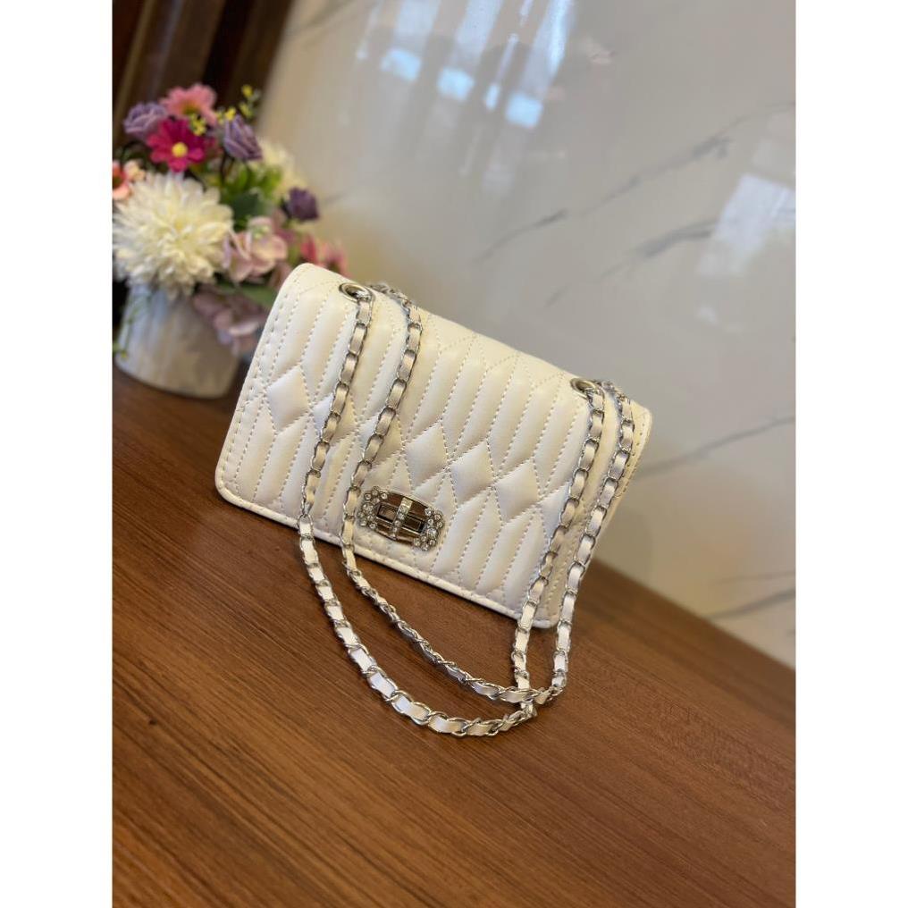 Túi Đeo Chéo Đeo Vai khoá xoay đính đá thời trang mẫu mới TX57