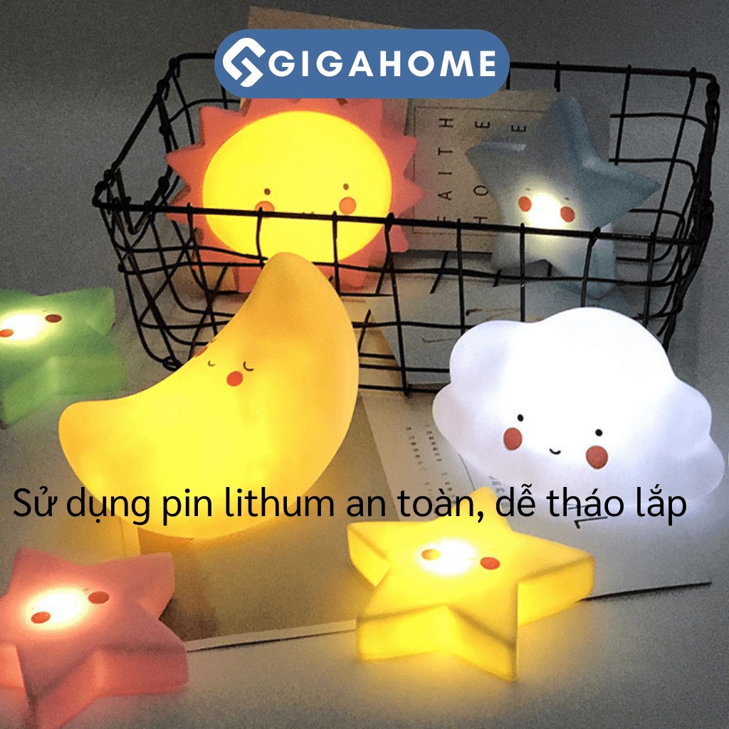 Đèn Ngủ Silicone Cao Su Siêu Dễ Thương Cho Bé GIGAHOME Nhiều Hình Ngộ 5177