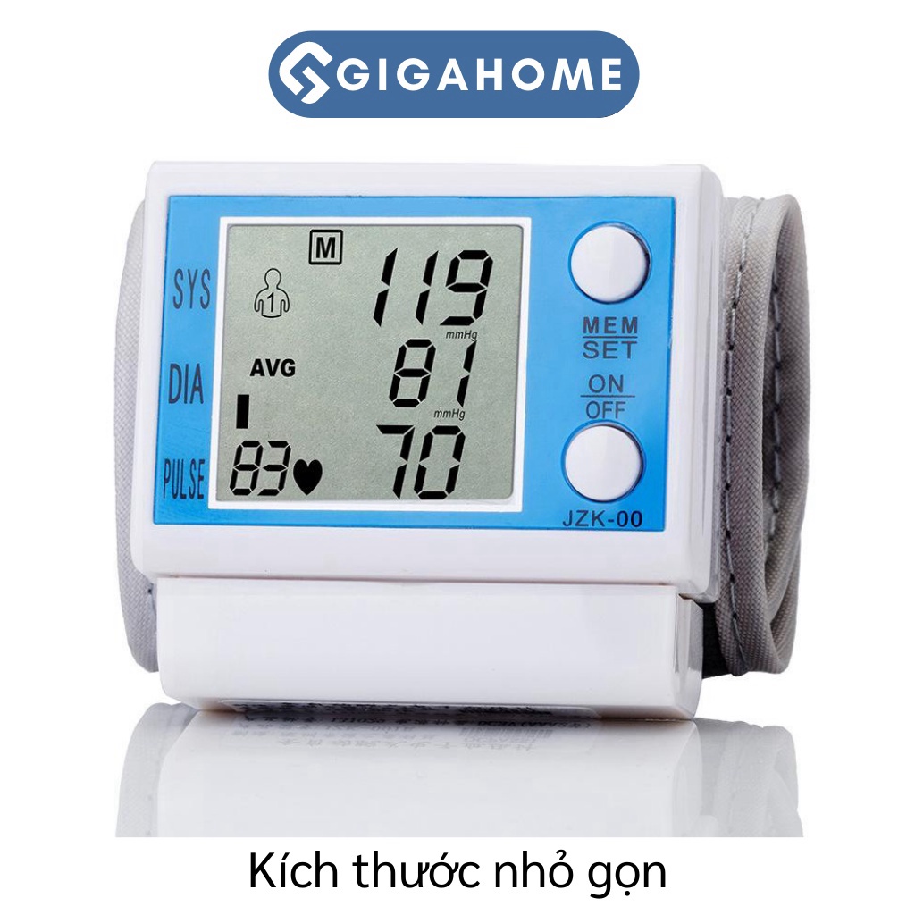 Máy Đo Huyết Áp Điện Tử Cổ Tay GIGAHOME Kiểm Tra Sức Khỏe Thông Minh 7568