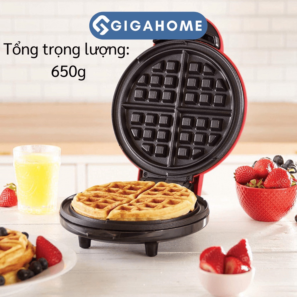 Máy Nướng Bánh Tổ Ong, Crepe GIGAHOME - Chống Dính Cao Cấp 8409