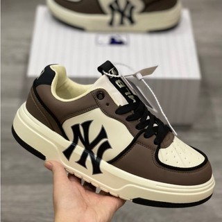 giày mlb chunky liner xanh navy, giầy MLB NY nâu trà sữa, giày thể thao sneaker nam nữ cao cấp đầy đủ phụ kiện/GIÀY CC