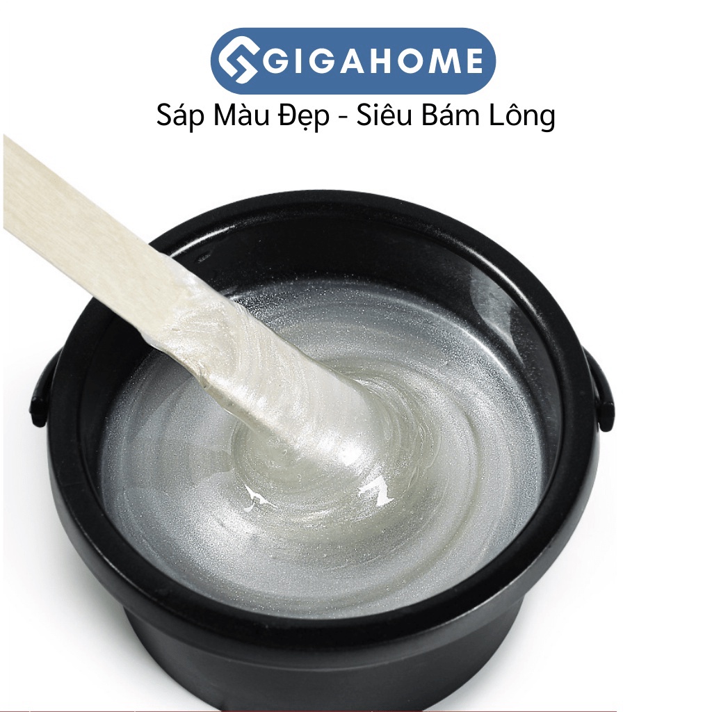 Sáp Wax Lông Ngọc Trai Cao Cấp Siêu Bám Lông, Dành Cho Da Nhạy Cảm GIGAHOME Tặng Kèm Que Silicone 1010