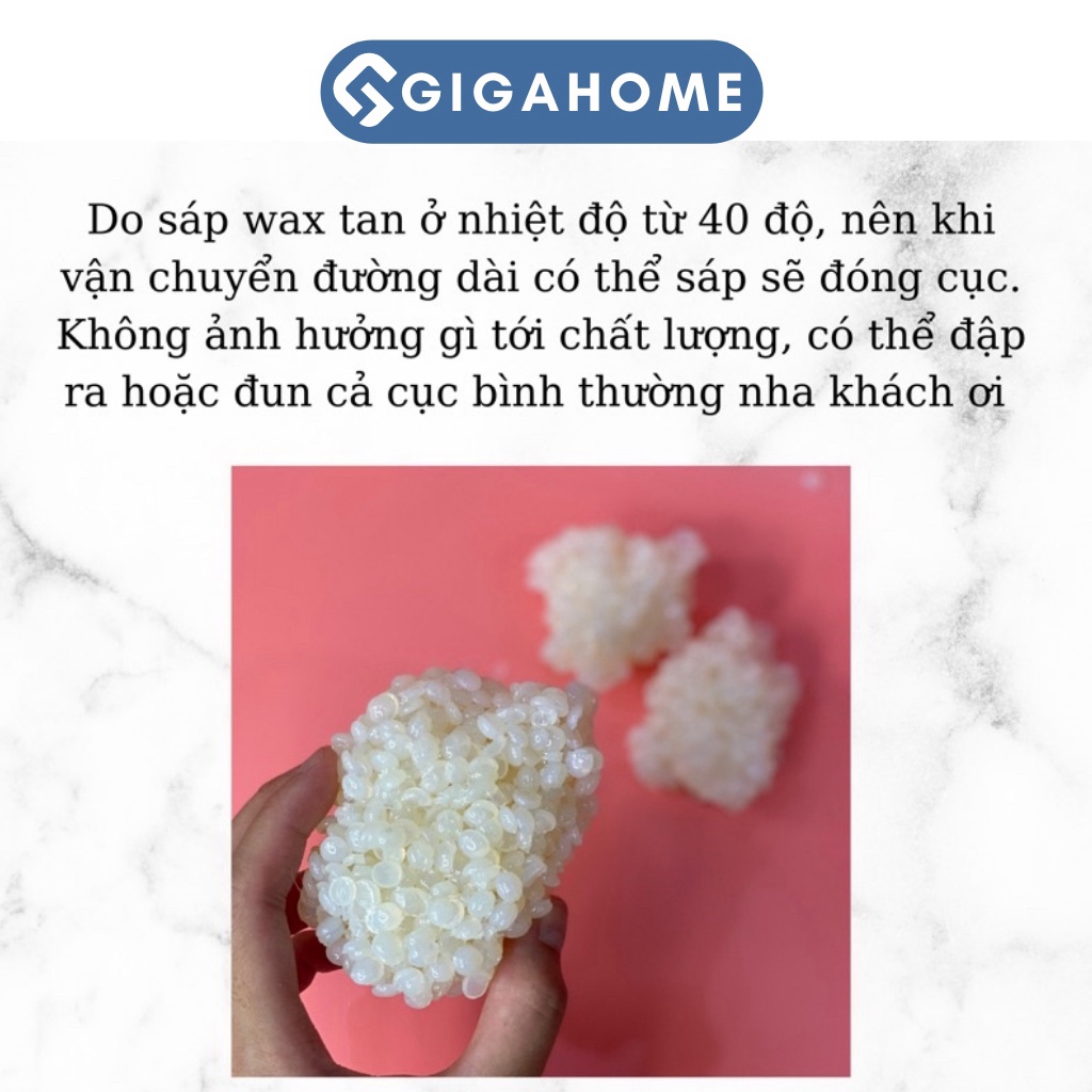 Túi 100gr Sáp Wax Lông Nhũ Ánh Tím Hương Kẹo, Siêu Bám Lông Tới 98% GIGAHOMEVN 1010