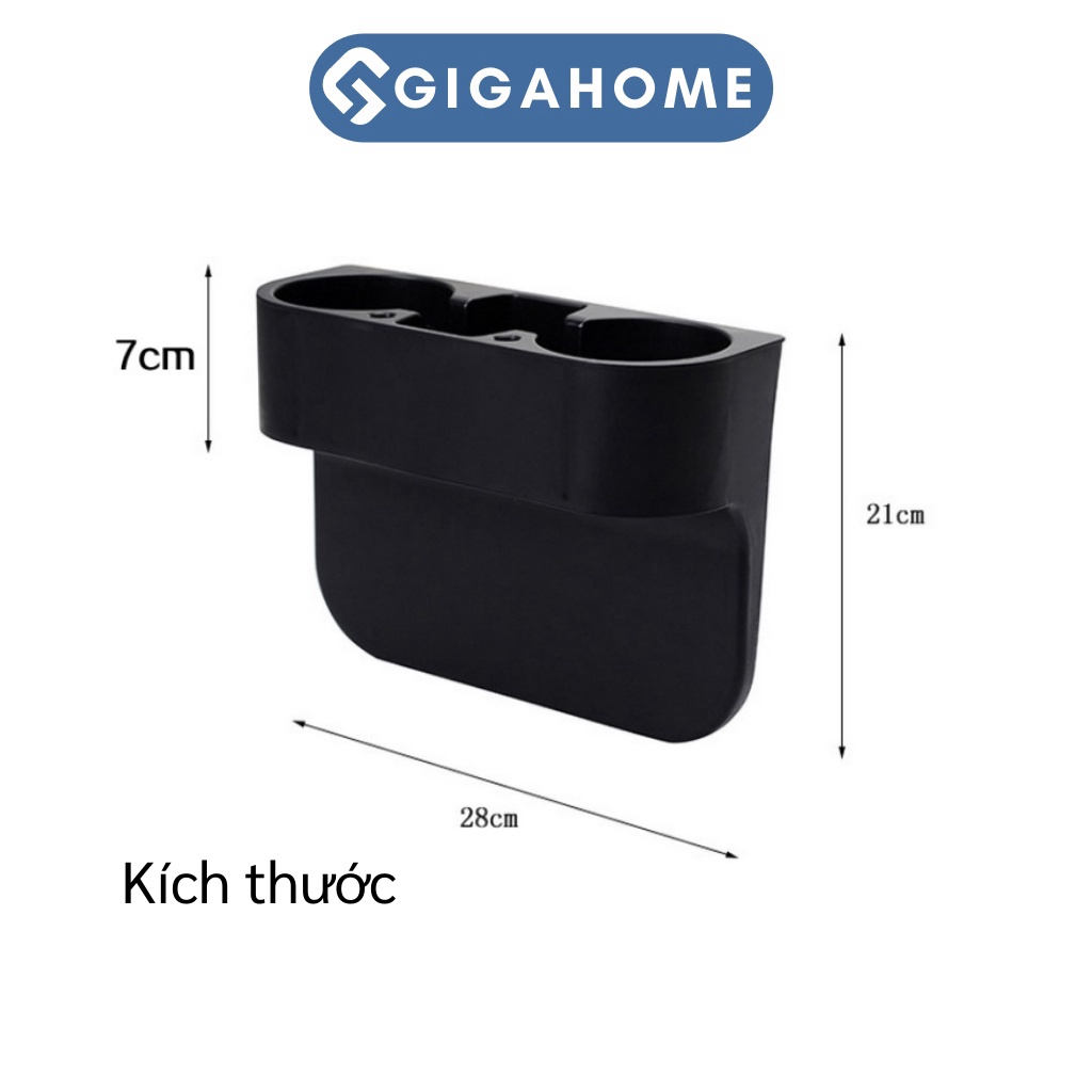 Khay Để Nước Ô Tô GIGAHOME Đựng Đồ Cá Nhân 3 Ngăn Tiện Lợi 7451
