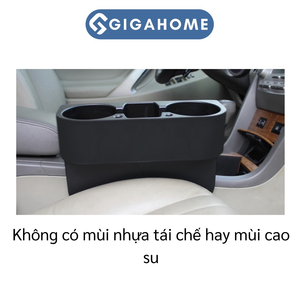 Khay Để Nước Ô Tô GIGAHOME Đựng Đồ Cá Nhân 3 Ngăn Tiện Lợi 7451