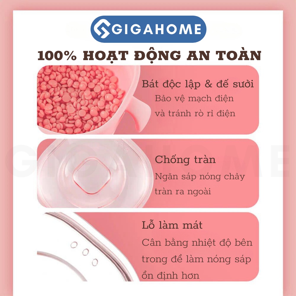 Nồi Nấu Sáp Wax Lông Silicone Chống Dính Có Thể Gấp Gọn, Dễ Dàng Mang Theo GIGAHOME 1092