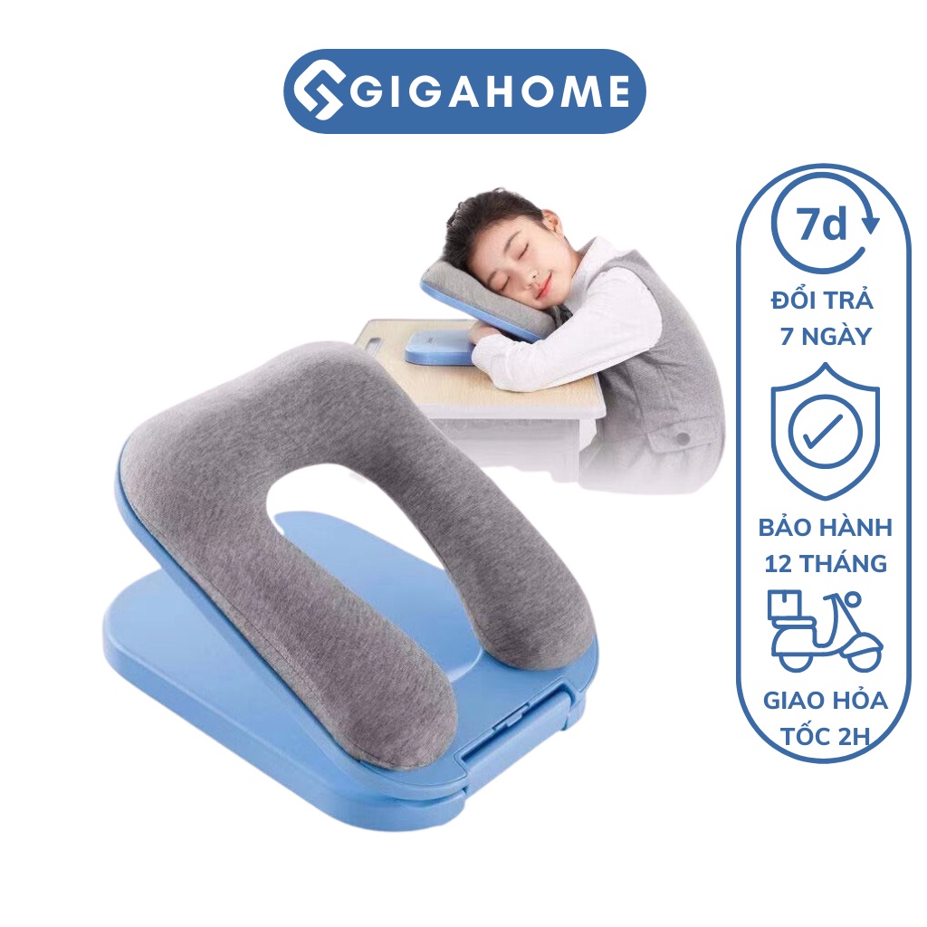 Gối Ngủ Trưa Văn Phòng, Học Sinh Chữ U Kê Cổ Chống Mỏi, Tê Tay Gấp Gọn GIGAHOME 12772