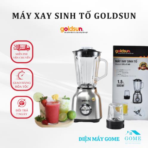 Máy xay sinh tố Goldsun 2 tốc độ xay tiện lợi, xay đa năng, dung tích 1.2L