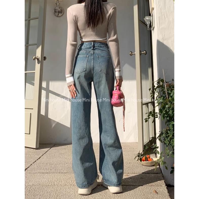 Quần jeans ống rộng màu màu vintage X14