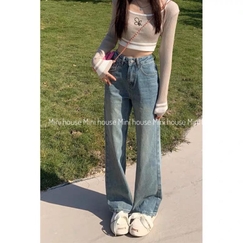 Quần jeans ống rộng màu màu vintage X14