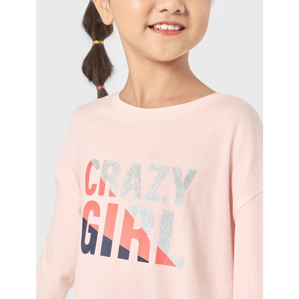 Bộ mặc nhà bé gái CANIFA áo thun dài tay quần dài 1LS22W008