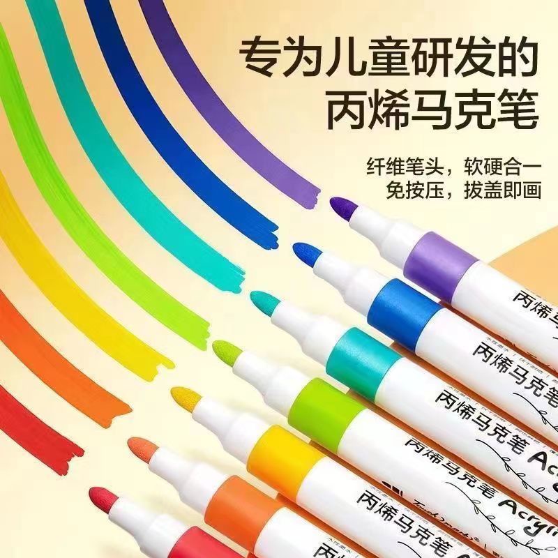 Set 48 / 60 Bút Lông acrylic Chống Nước Nhiều Màu Sắc Dùng Vẽ Tranh diy Dành Cho Học Sinh