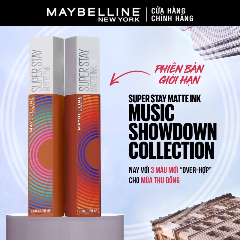 [Music Collection] Son Kem Lì 16h Lâu Trôi Maybelline New York Super Stay Matte Ink Lipstick 5ml