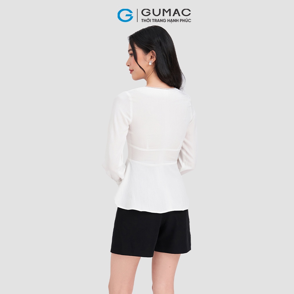 Áo kiểu peplum GUMAC AD03008