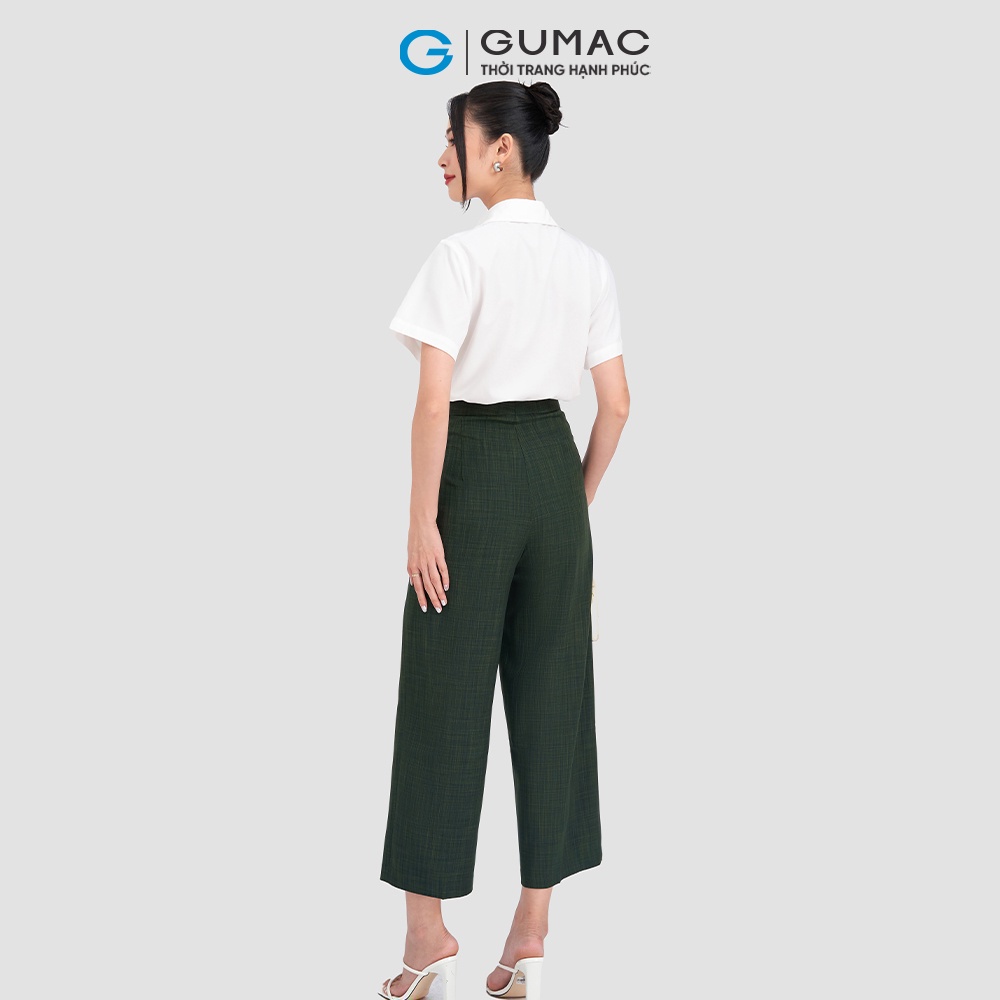 Quần culottes xếp ly GUMAC QC11003