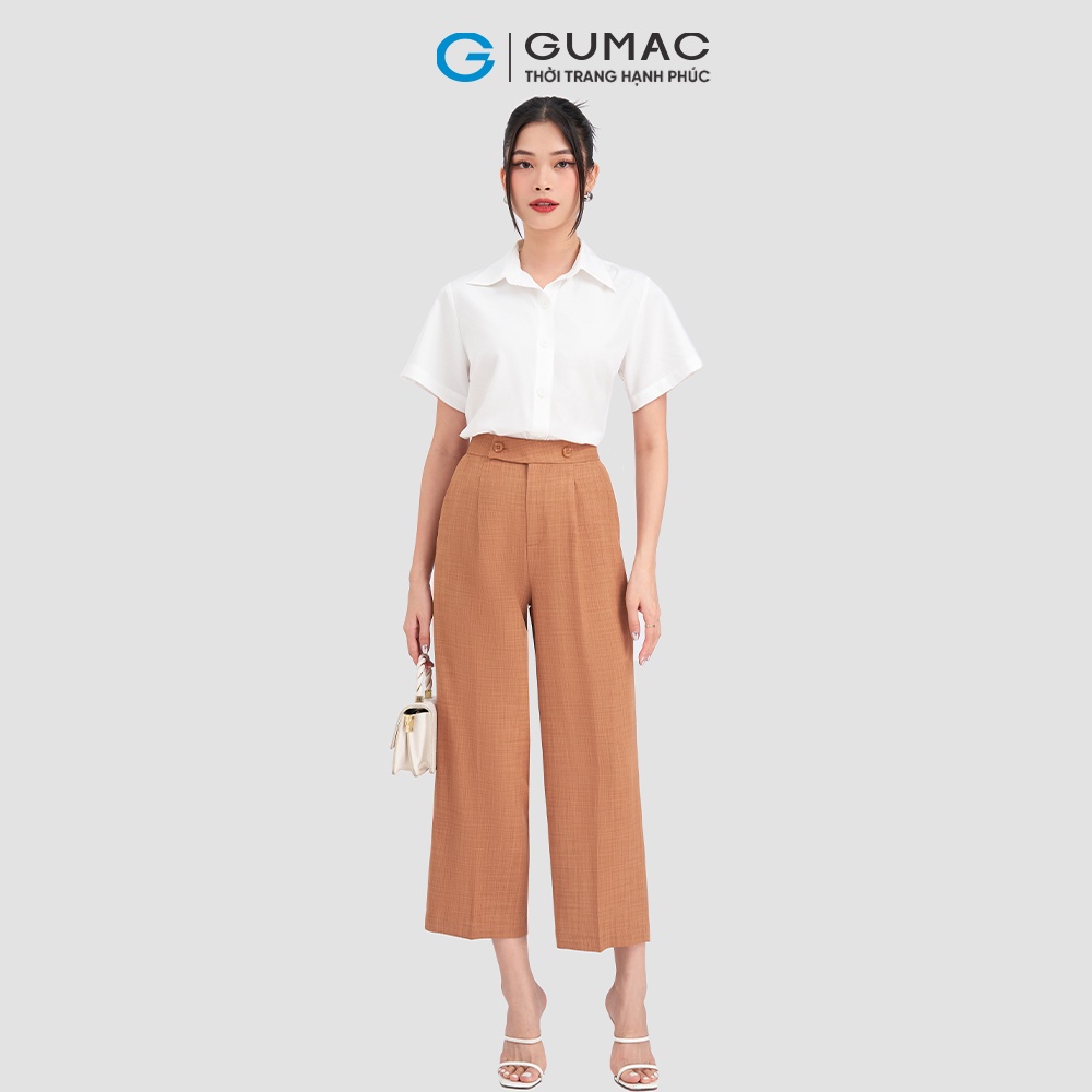 Quần culottes xếp ly GUMAC QC11003