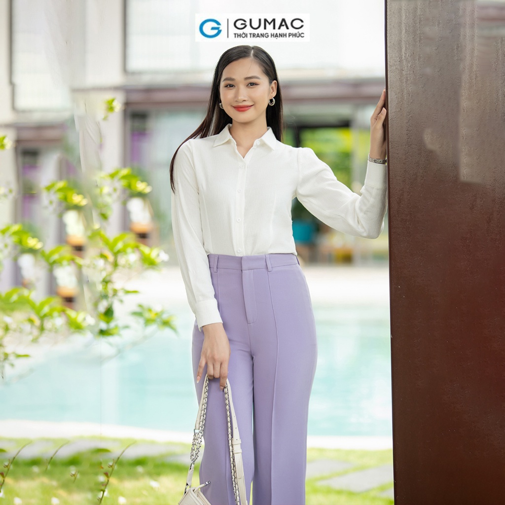 Áo slim tay dài thời trang GUMAC AD07046