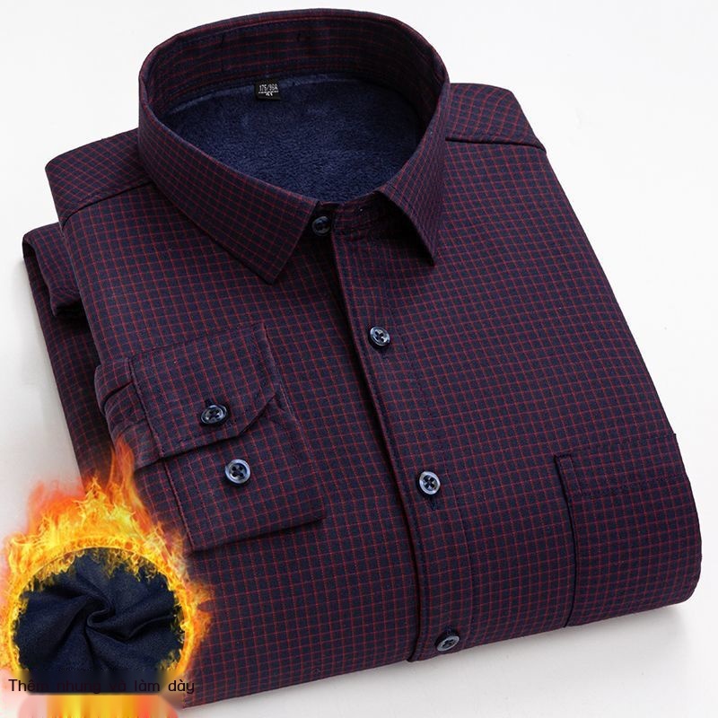 Áo Sơ Mi Giữ Nhiệt Chuyên Nghiệp Họa Tiết Kẻ Sọc Phong Cách Mới Dành Cho Nam
