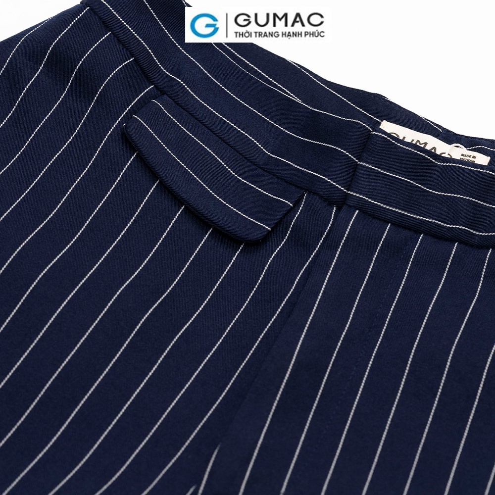 Quần sọc ống rộng thời trang GUMAC LQ1101