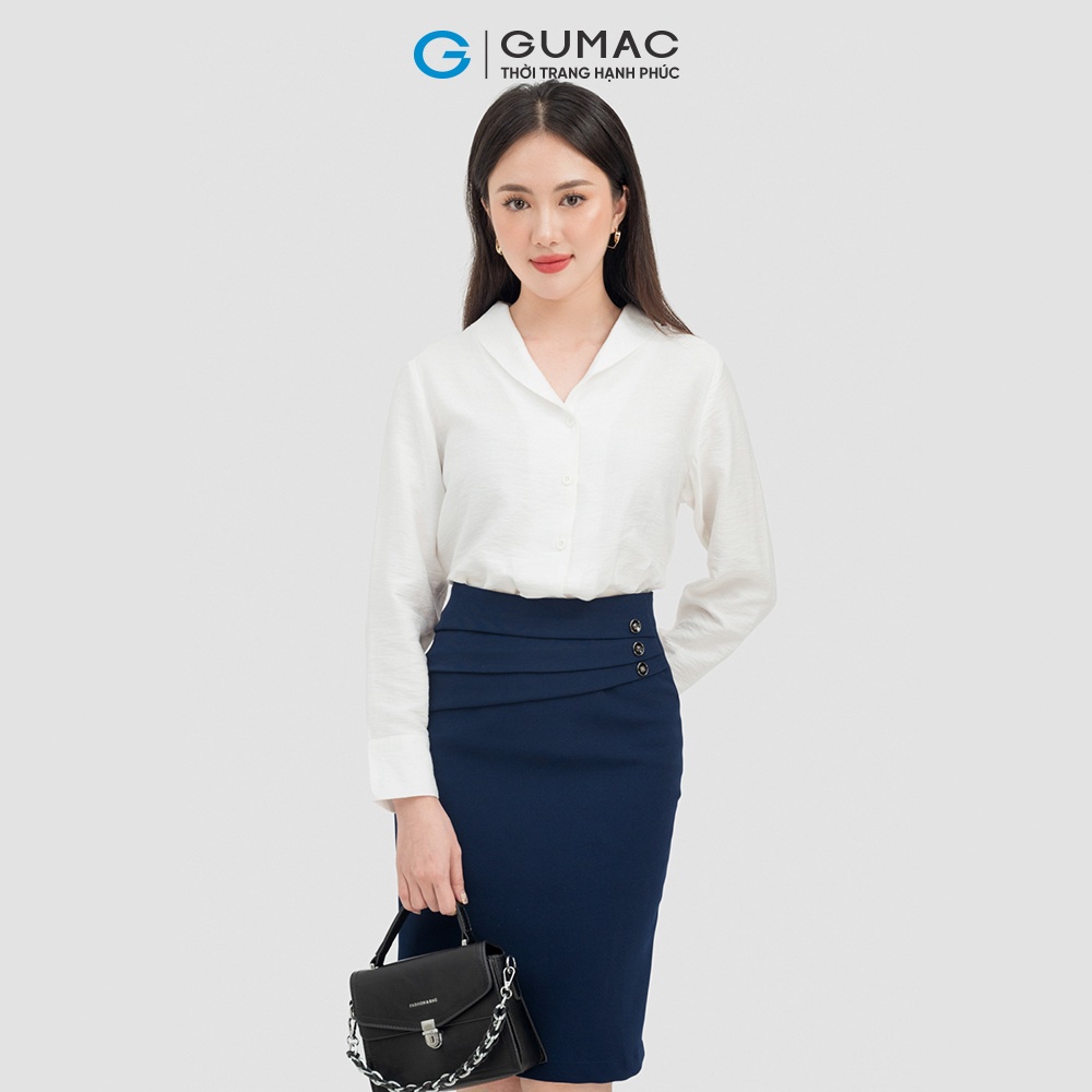 Chân váy xếp ly eo VC07024 thời trang GUMAC