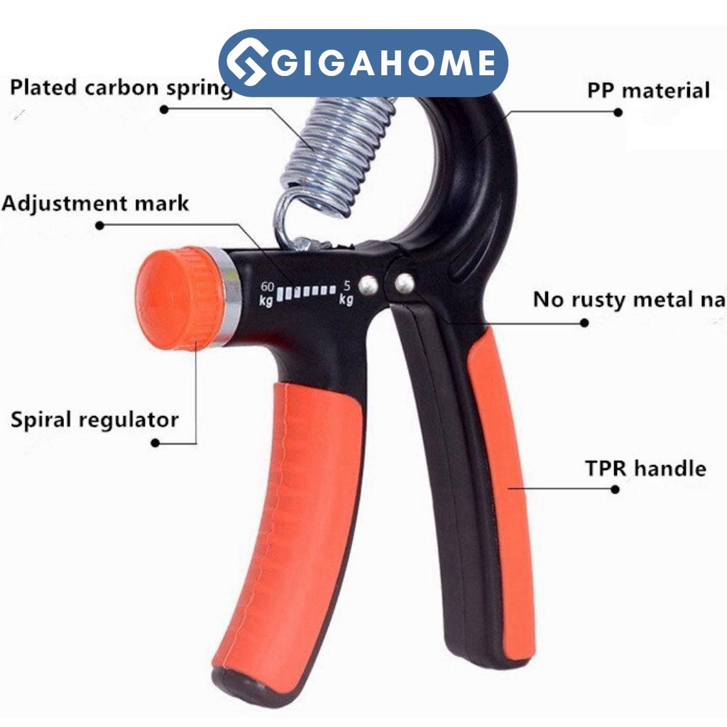 Kìm Bóp Tập Cơ Tay Điều Chỉnh Lực Tại Nhà 5-60kg GIGAHOMEVN 9008