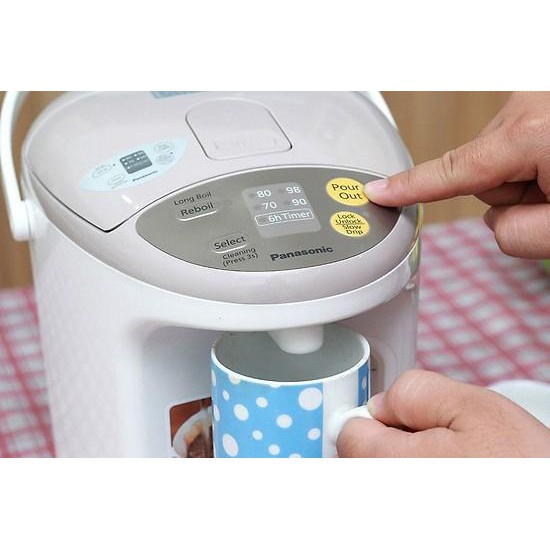 Bình Thủy Điện Panasonic NC-0CSY - Bảo Hành 12 Tháng - Hàng Chính Hãng - Trắng