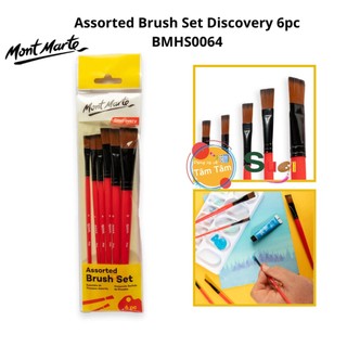 Bộ 6 cọ vẽ mont marte - assorted brush set discovery 6pc - bmhs0064