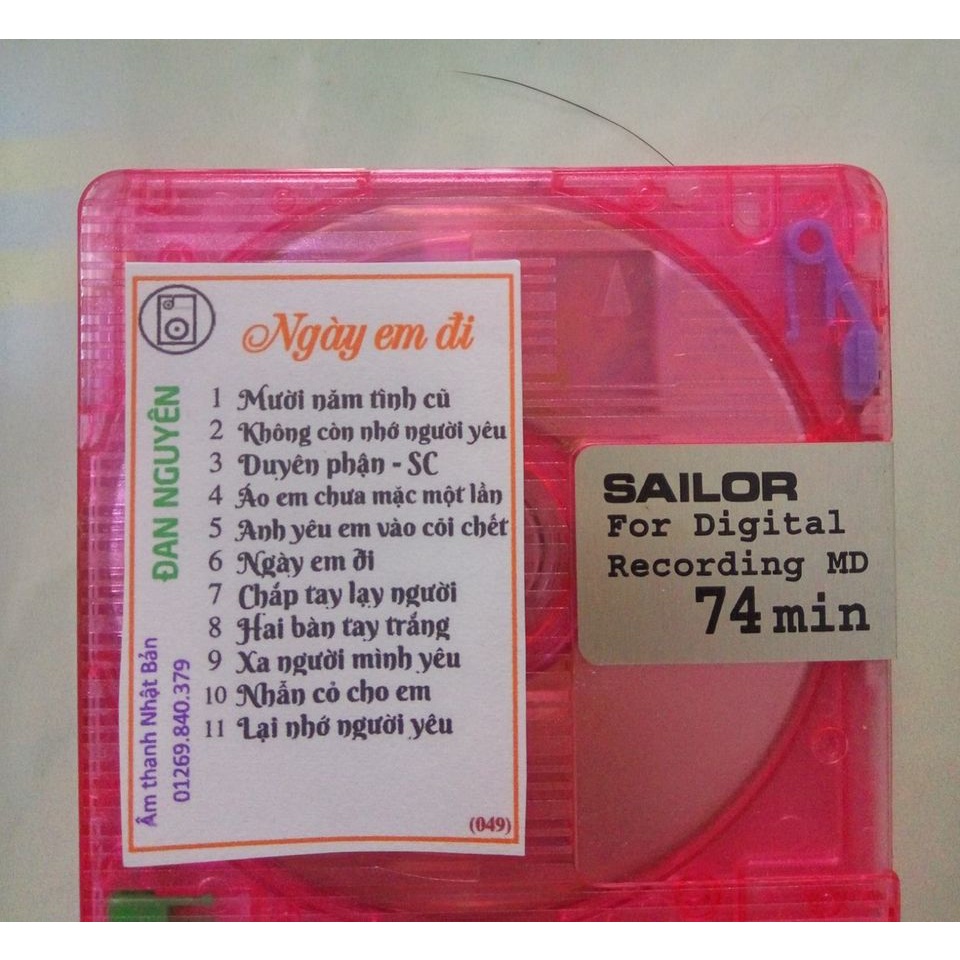 [MDX] 3 MD Đan Nguyên - Quốc Khanh - Băng Tâm - Thiết bị lưu trữ MD Mini Disc nhạc vàng, nhạc Bolero