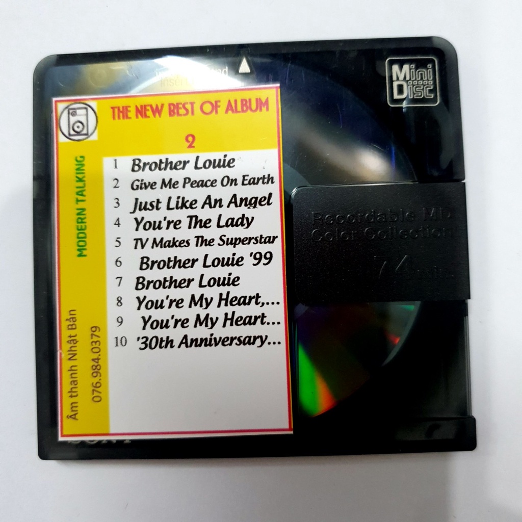 [MD] MD Modern Talking - The new best of Album 2 - Thiết bị lưu trữ MD Mini Disc nhạc ngoại quốc chấ