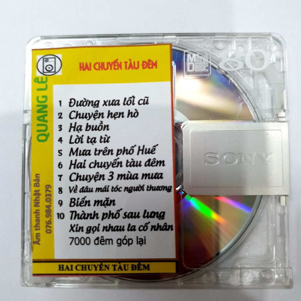 [MDX] Bộ 4 MD Quang Lê Nhạc trữ tình chất lượng cao - Thiết bị lưu trữ MD Mini Disc nhạc Bolero, nhạ