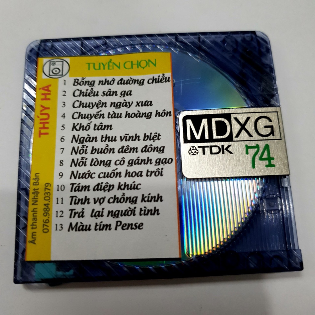 [MD] MD Thuý Hà Tuyển Chọn - Thiết bị lưu trữ MD Mini Disc nhạc vàng, nhạc trữ tình chất lượng cao