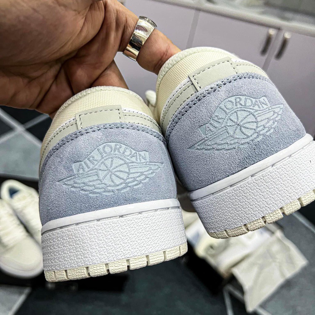 Giày Jordan cổ thấp Low Paris xám Cao Cấp Full Bill Box, Giày Sneaker JD AF1 thể thao nam nữ ullzang đi học đi chơi