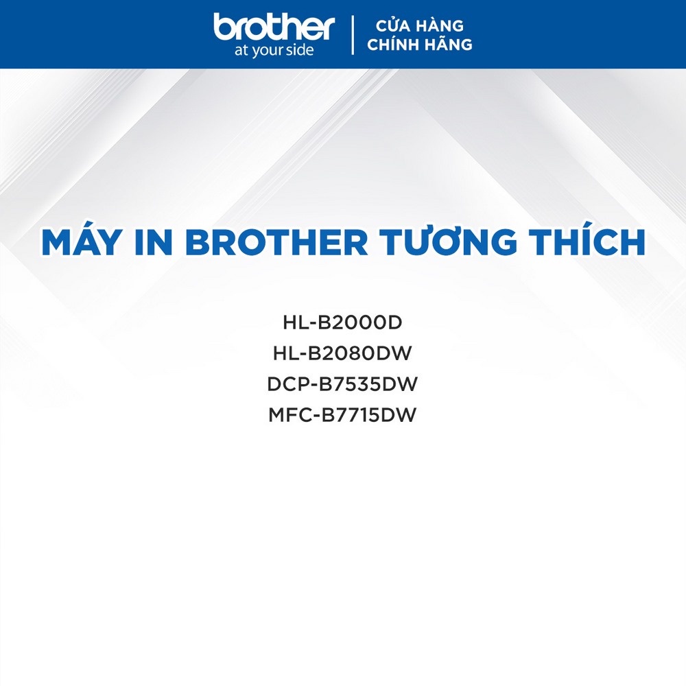 [Mã ELCL12 giảm 9% đơn 300K] Mực in laser trắng đen Brother TN-B022 cho máy in HL-B series