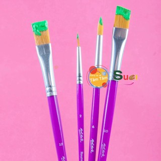 [ TÂM TÂM ] Bộ 4 Cọ Vẽ Mont Marte - Assorted Brush Set Discovery 4pc - BMHS0063