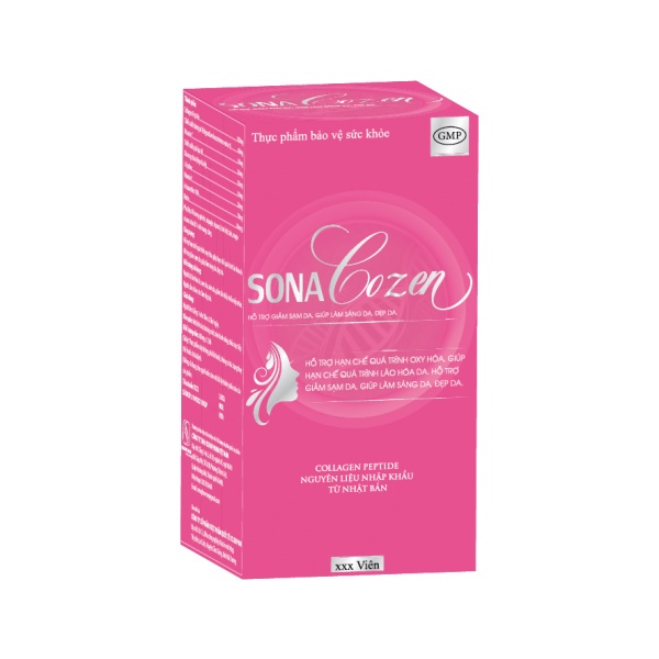 Viên Uống Bổ Sung Collagen Giảm Sạm Da Giảm Da Nhăn Làm Sáng Da Đẹp Da SonaCozen - Hộp 30 viên