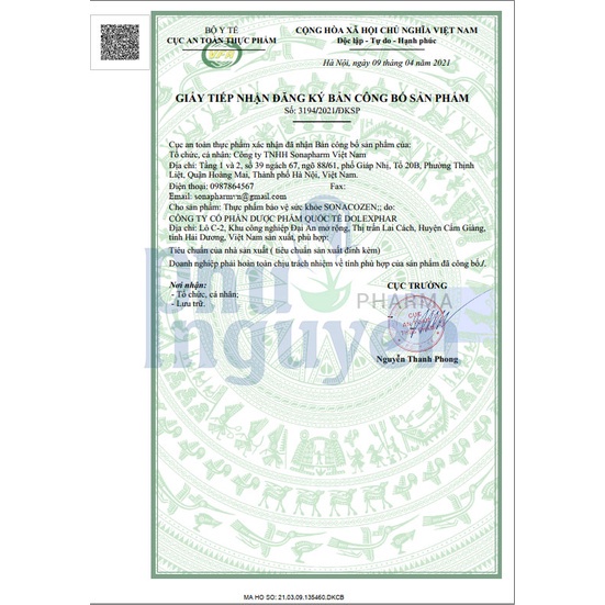 Viên Uống Bổ Sung Collagen Giảm Sạm Da Giảm Da Nhăn Làm Sáng Da Đẹp Da SonaCozen - Hộp 30 viên