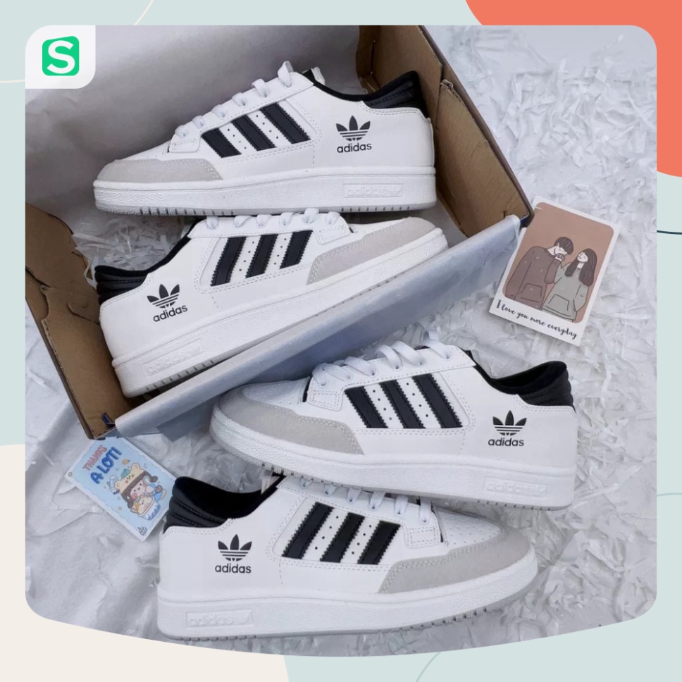 Giày Adidas Centennial 85 Low - Giày Thể Thao Adidas Nam Nữ 3 Sọc Màu Hot Xanh Lá, Đen, Trắng Cực Êm Chân Full Box Bill
