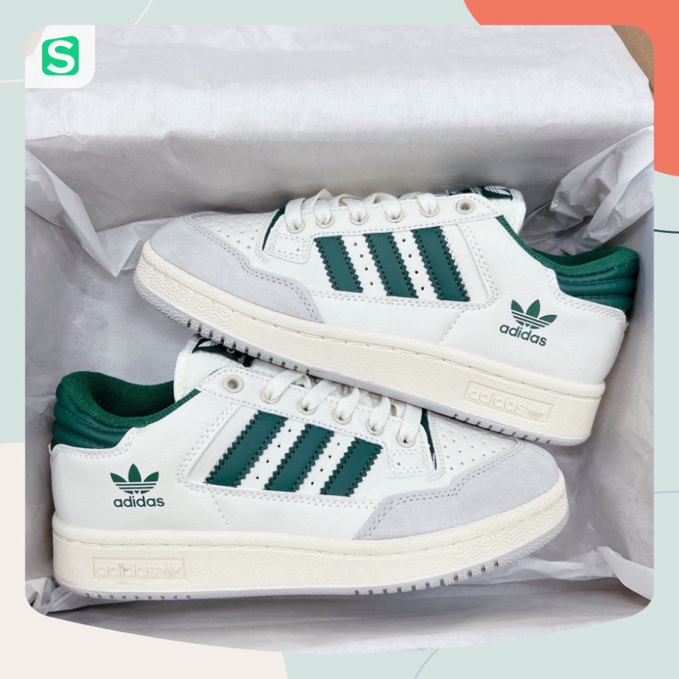 Giày Adidas Centennial 85 Low - Giày Thể Thao Adidas Nam Nữ 3 Sọc Màu Hot Xanh Lá, Đen, Trắng Cực Êm Chân Full Box Bill
